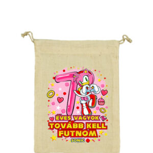 Sonic Amy 7 éves születésnap – Vászonzacskó