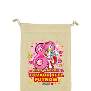 Sonic Amy 8 éves születésnap – Vászonzacskó