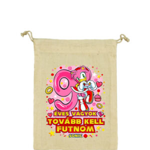 Sonic Amy 9 éves születésnap – Vászonzacskó