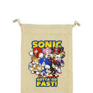 Sonic gotta go fast – Vászonzacskó
