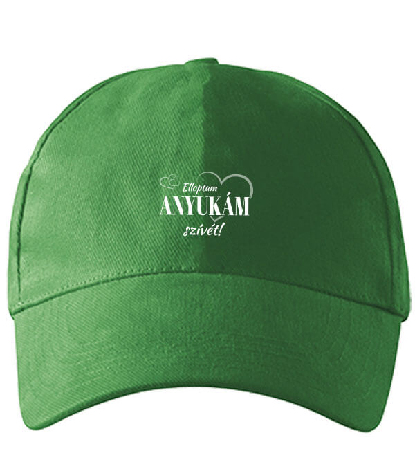 Baseball sapka Elloptam anyukám szívét élénkzöld
