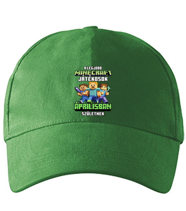 Baseball sapka A legjobb Minecraft játékos áprilisban született élénkzöld