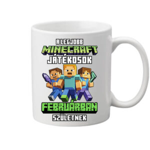 A legjobb Minecraft játékos februárban született – Bögre