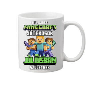 A legjobb Minecraft játékos júliusban született – Bögre