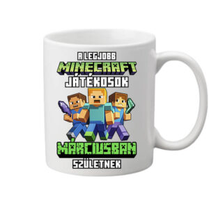 A legjobb Minecraft játékos márciusban született – Bögre