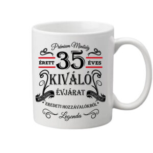 Születésnap prémium minőség 35 éves – Bögre