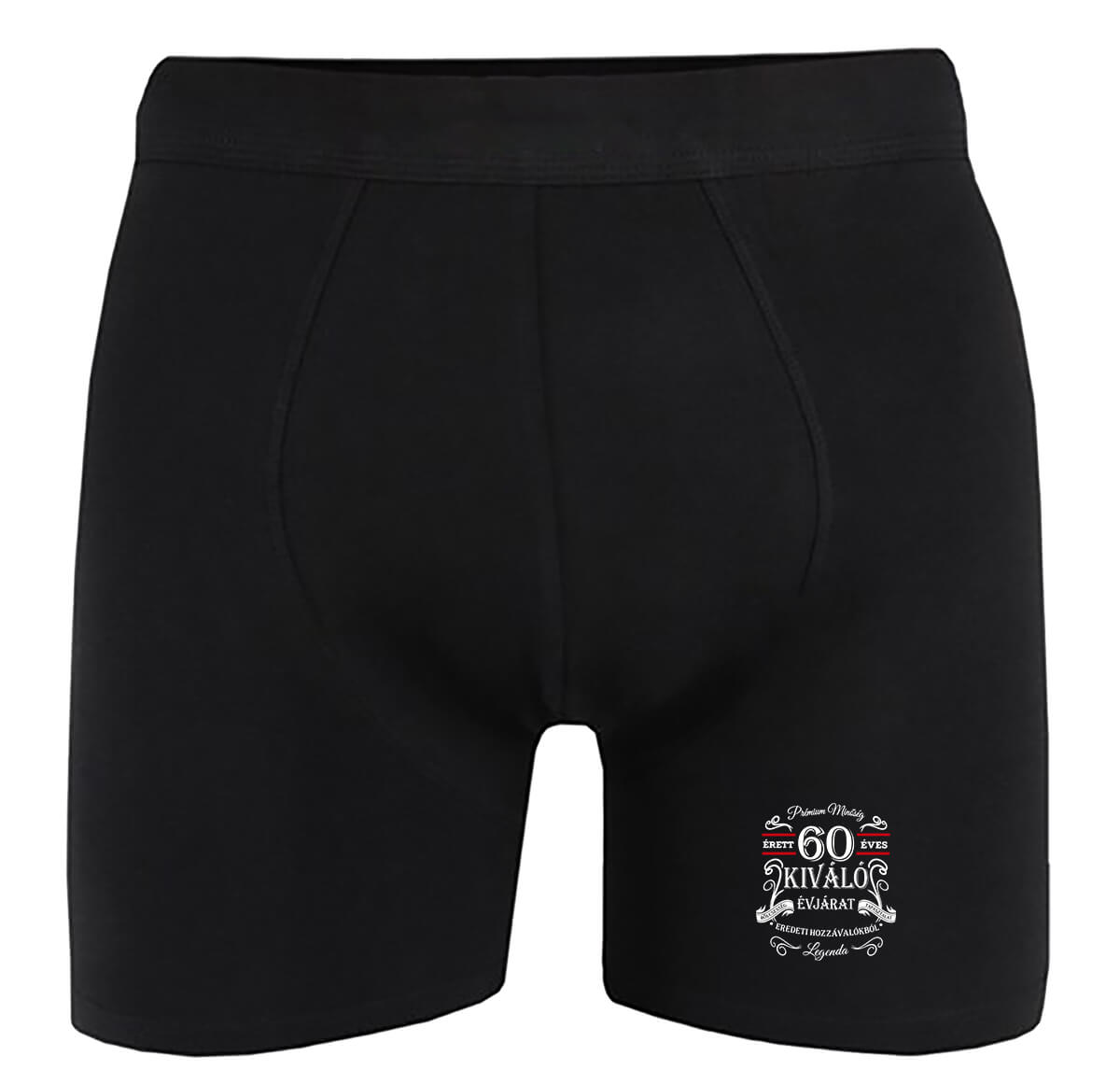 Boxer Születésnap prémium minőség 60 éves fekete