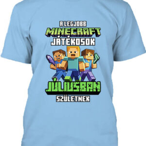 A legjobb Minecraft játékos júliusban született – Férfi póló