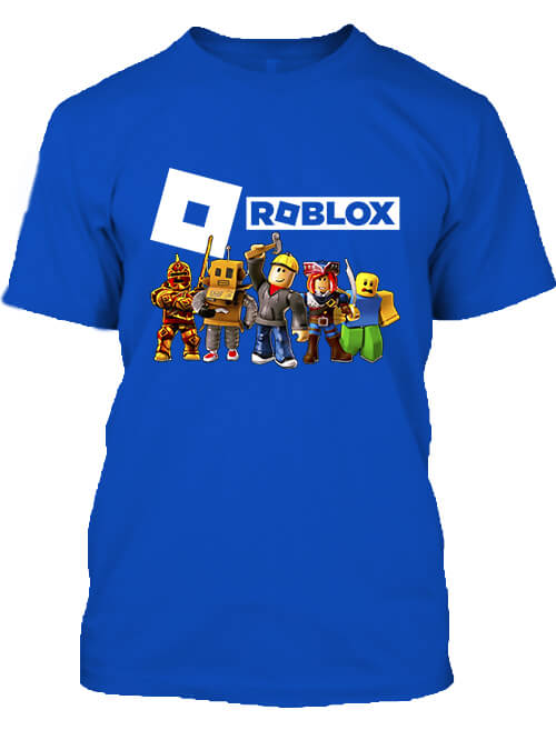Férfi póló Roblox gamer királykék