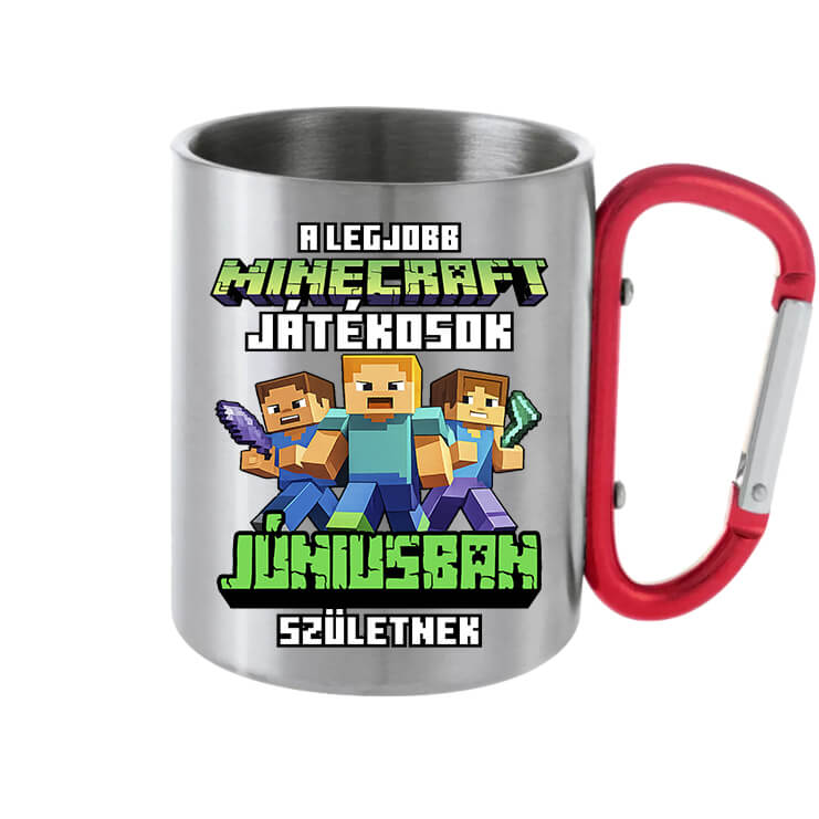 Karabineres bögre A legjobb Minecraft játékos júniusban született szürke