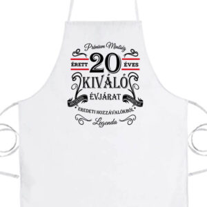 Születésnap prémium minőség 20 éves – Kötény