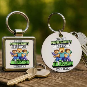 A legjobb Minecraft játékos júliusban született – Kulcstartó