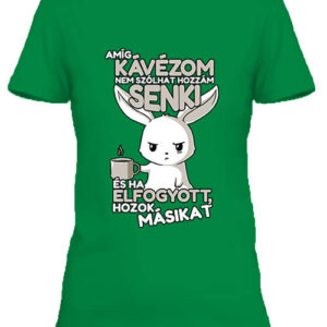 Amíg kávézom nem szólhat hozzám senki – Női póló