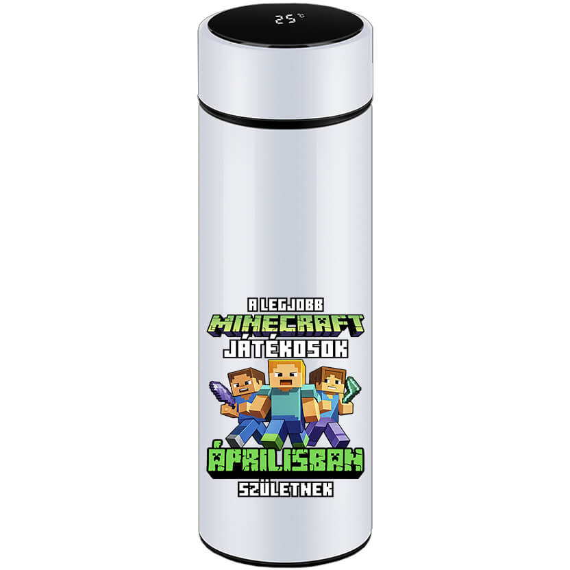 Okos kulacs A legjobb Minecraft játékos áprilisban született fehér