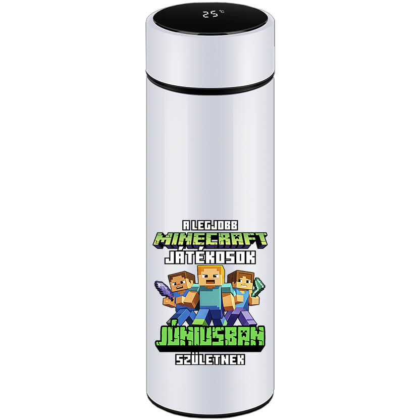 Okos kulacs A legjobb Minecraft játékos júniusban született fehér