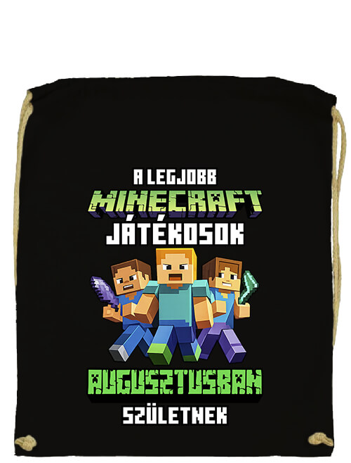 Tornazsák A legjobb Minecraft játékos augusztusban született fekete