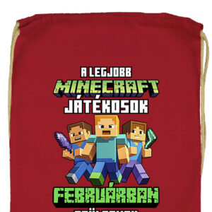 A legjobb Minecraft játékos februárban született- Prémium tornazsák