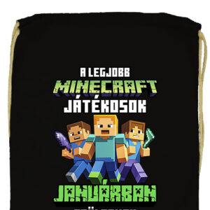 A legjobb Minecraft játékos januárban született- Prémium tornazsák