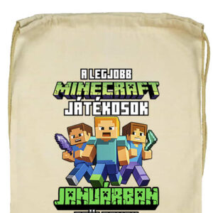 A legjobb Minecraft játékos januárban született- Basic tornazsák