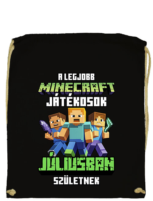 Tornazsák A legjobb Minecraft játékos júliusban született fekete