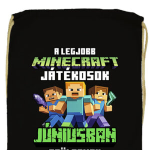 A legjobb Minecraft játékos júniusban született- Prémium tornazsák