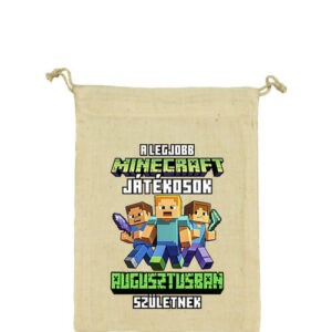 A legjobb Minecraft játékos augusztusban született – Vászonzacskó